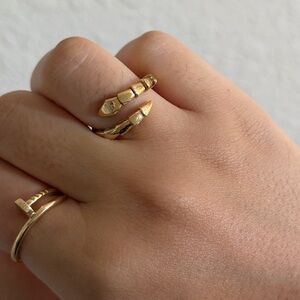 Serpenti 18k Solid Yellow Gold Ring - New